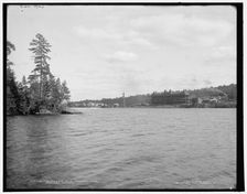 The Utowana, Blue Mountain Lake, Adirondack Mountains, c1902. Creator: William H. Jackson