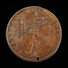 The Uffizi and the Palazzo Vecchio [reverse], 1561. Creator: Domenico Poggini