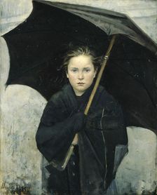 The Umbrella, 1883. Artist: Bashkirtseva, Maria Konstantinovna (1860-1884)