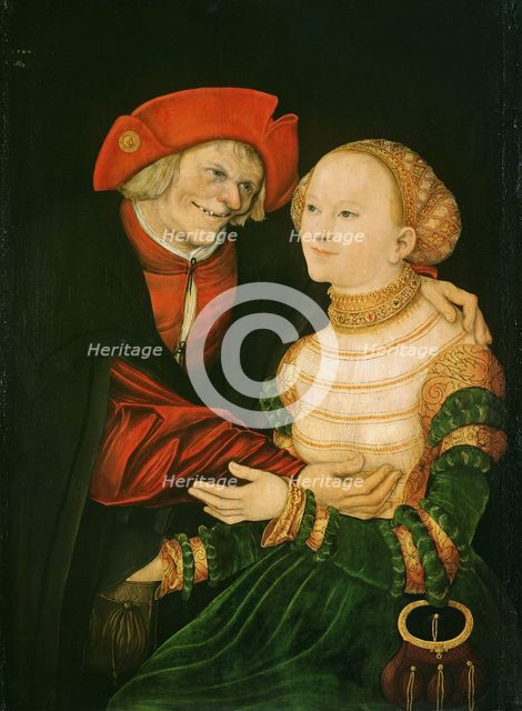 The Unequal Couple. Artist: Cranach, Lucas, the Elder (1472-1553)