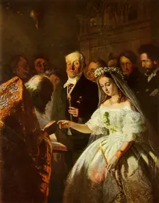 The Unequal Marriage 1862, (1965). Creator: Vasily Pukirev