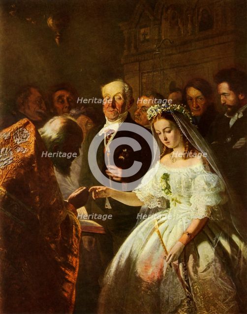 'The Unequal Marriage', 1862, (1965). Creator: Vasily Pukirev.