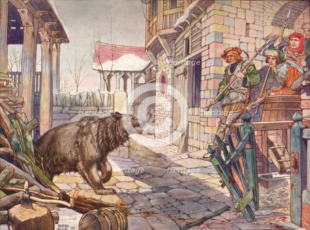 'The Unexpected Encounter', 1902. Artist: Patten Wilson.