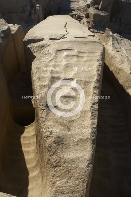 The unfinished obelisk, Aswan, Egypt, 2003.  Creator: Unknown.
