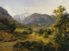 The Unkental in Salzburg, 1843. Creator: Anton Schiffer