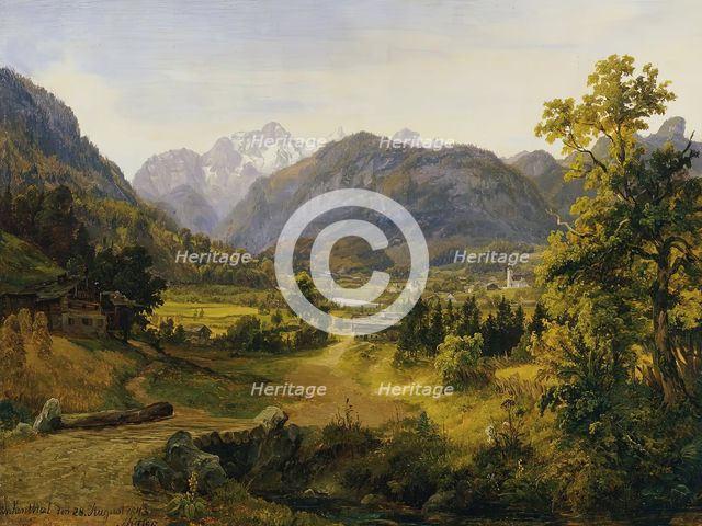 The Unkental in Salzburg, 1843. Creator: Anton Schiffer.
