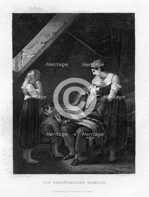 'The Unhappy Family', c1833. Creator: Unknown.