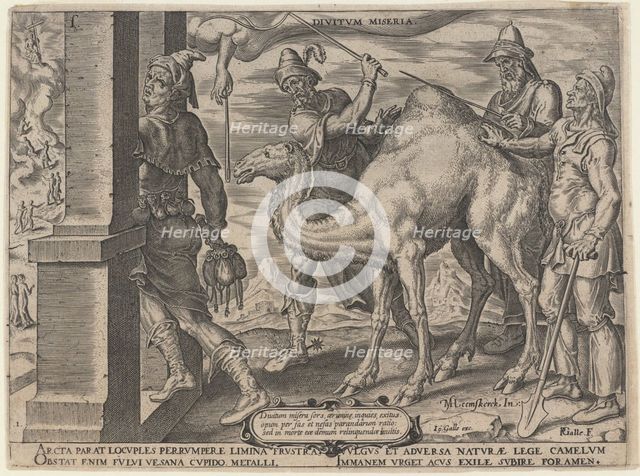 The Unhappy Lot of the Rich, 1563. Artist: Heemskerck, Maarten Jacobsz, van (1498-1574)