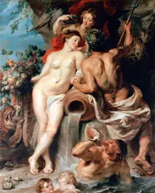 The Union of Earth and Water (Antwerp and the Scheldt) c1618. Artist: Peter Paul Rubens