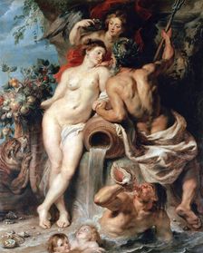 The Union of Earth and Water (Antwerp and the Scheldt) c1618. Artist: Peter Paul Rubens