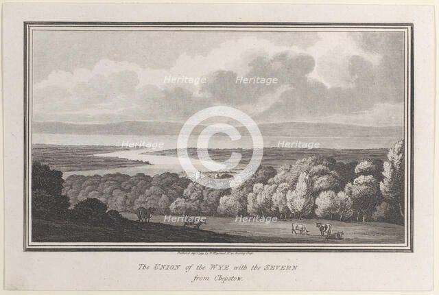 The Union of the Wye with the Severn from Chepstow, from "Remarks on a Tour to Wales", 1799. Creator: John Hill.