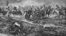 The Union Brigade Capturing the French Guns at Waterloo 1902. Artist: William Barnes Wollen