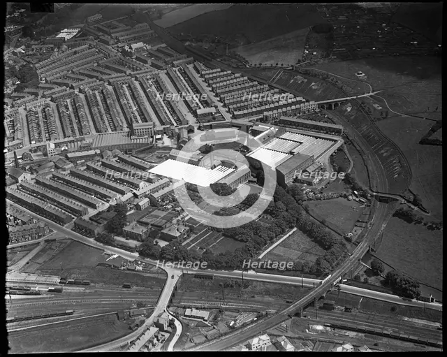 The Union Cotton Mills, Firth Shed and environs, Skipton, North Yorkshire, c1930s. Creator: Arthur William Hobart.