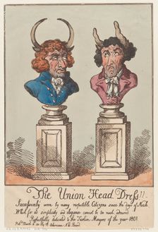 The Union Head Dress!!, March 18, 1801., March 18, 1801. Creator: Thomas Rowlandson