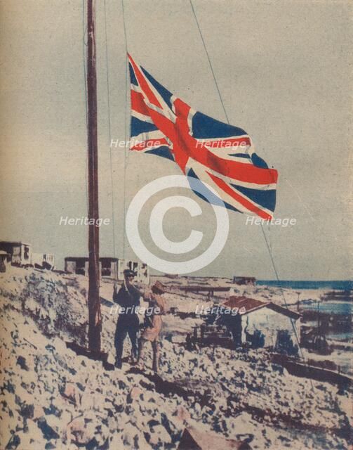 'The Union Jack Flies Over Tobruk', 1942. Artist: Unknown.