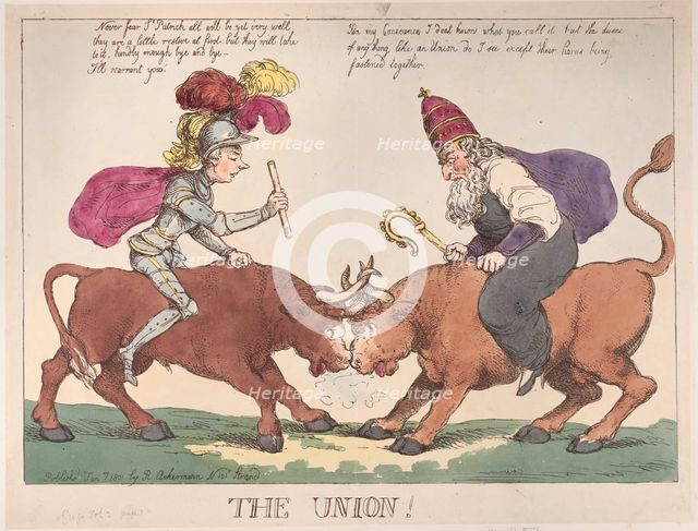 The Union, January 1, 1801., January 1, 1801. Creator: Thomas Rowlandson.