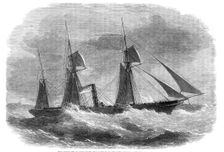 The Union Steam-ship Company's Cape Mail steamer Briton, 1861. Creator: Edwin Weedon
