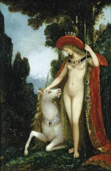 The Unicorn. Artist: Moreau, Gustave (1826-1898)