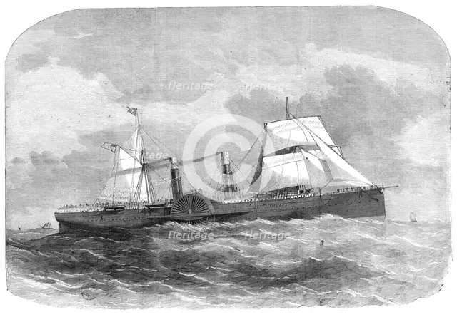 The United States' New Mail Steam-Ship "Adriatic", 1857. Creator: Unknown.
