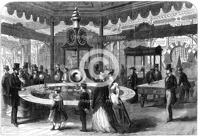The United States section of the Paris International Exhibition, 1867. Artist: Unknown