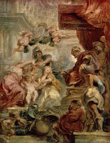 The Uniting of Great Britain c1632-1633. Artist: Peter Paul Rubens