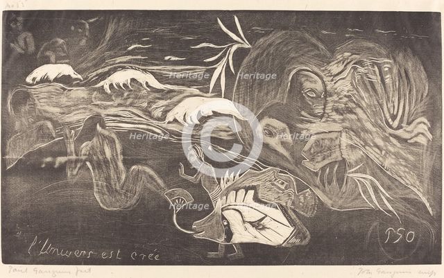 The Universe is Created (L'Univers est cree), c. 1894. Creator: Paul Gauguin.
