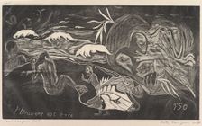 The Universe is Created (L'Univers est créé), from Fragrance (Noa Noa), 1893-94. Creator: Paul Gauguin