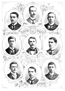 The Universities Boat-Race: the Oxford Team, 1895. Creator: Hills and Saunders