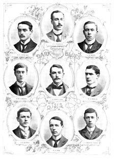 The Universities Boat-Race: the Oxford Team, 1895. Creator: Hills and Saunders