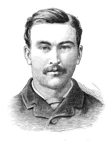 The Universities Boat-Race: the Oxford crew, 1881. Creator: Unknown