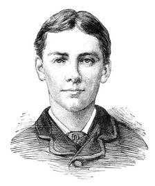 The Universities Boat-Race: the Oxford crew, 1881. Creator: Unknown