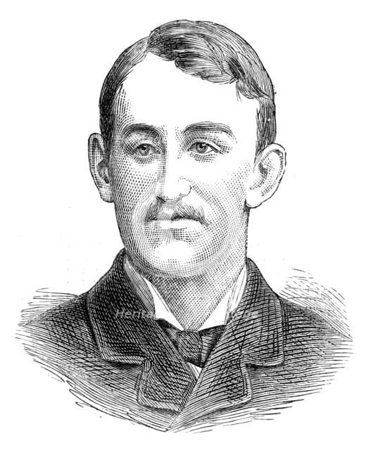 The Universities' Boat-Race: the Oxford crew, 1881.  Creator: Unknown.