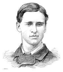 The Universities Boat-Race: the Oxford crew, 1881. Creator: Unknown