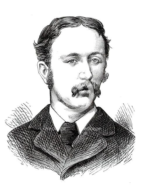 The Universities' Boat-Race, the Oxford Crew:  2. F. R. Mercer, Corpus, 1876. Creator: Unknown.