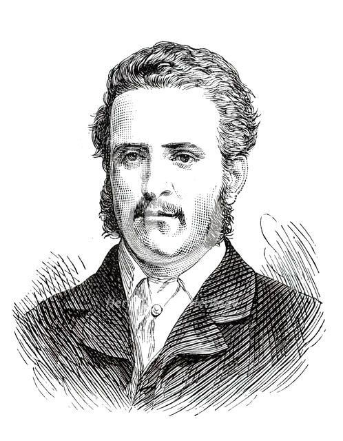 The Universities' Boat-Race, the Oxford Crew: 5. J. M. Boustead, University, 1876. Creator: Unknown.