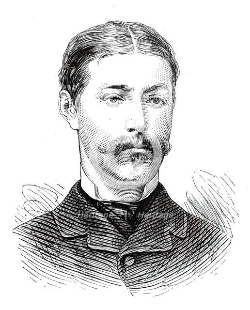 The Universities' Boat-Race, the Oxford Crew: 6. H. J. Stayner, St. John's, 1876. Creator: Unknown.