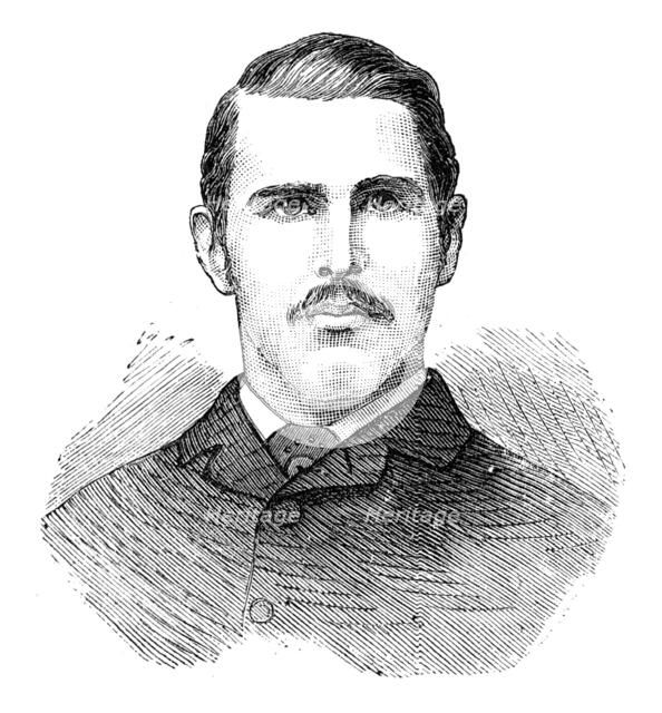 The Universities' Boat-Race: the Cambridge crew, 1881.  Creator: Unknown.