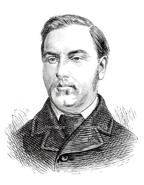 The Universities' Boat-Race, the Cambridge Crew: 5. L. G. Pike, Caius, 1876. Creator: Unknown.