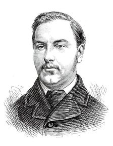 The Universities Boat-Race, the Cambridge Crew: 5. L. G. Pike, Caius, 1876. Creator: Unknown