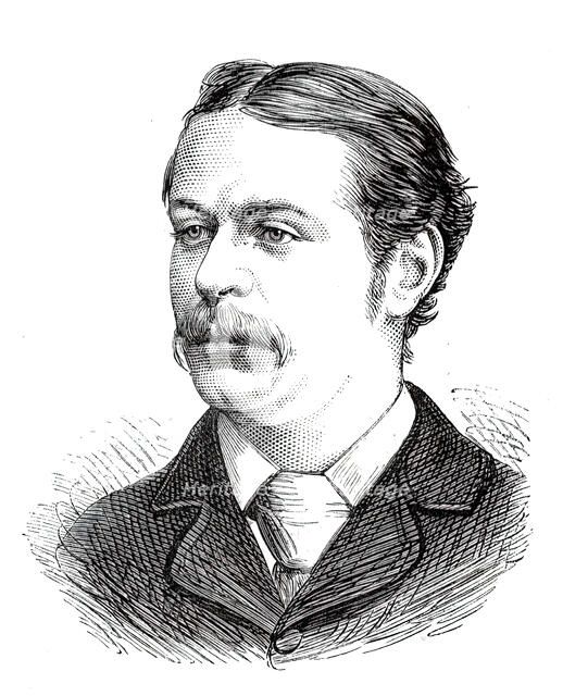 The Universities' Boat-Race, the Cambridge Crew: 7. H. E. Rhodes, Jesus, 1876. Creator: Unknown.