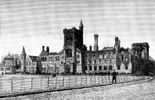 The University of Toronto after the fire, 1890. Creator: Paterson