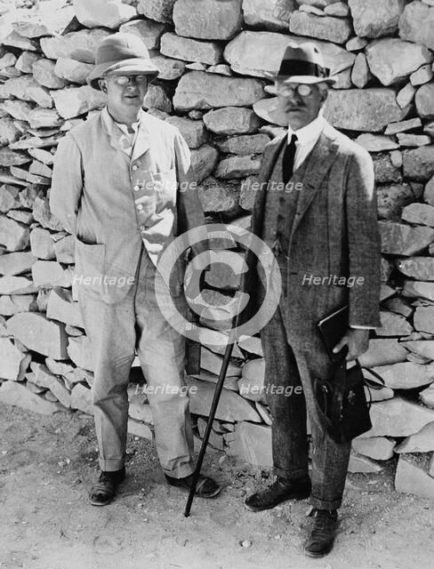 The unofficial opening of the inner chamber of the tomb of Tutankhamun, Egypt, 1922. Artist: Harry Burton