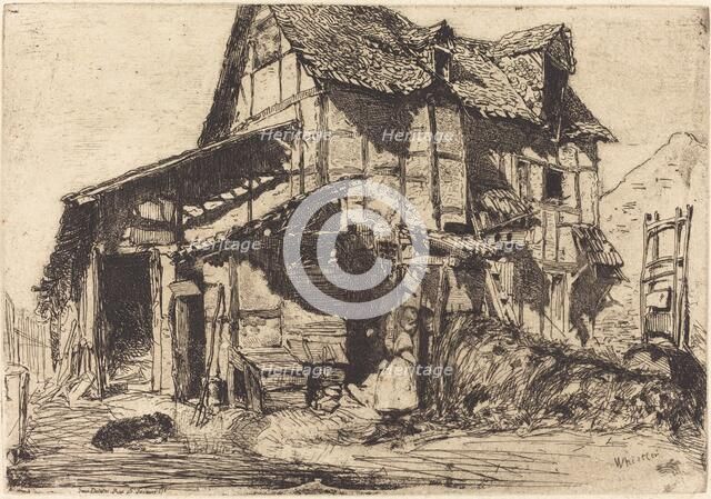 The Unsafe Tenement, 1858. Creator: James Abbott McNeill Whistler.