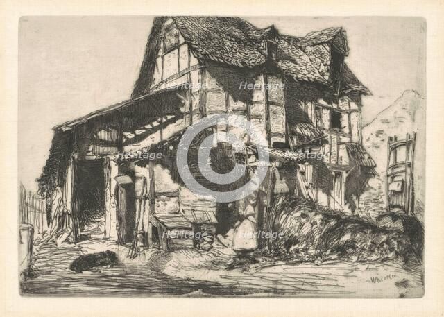 The Unsafe Tenement, 1858. Creator: James Abbott McNeill Whistler.