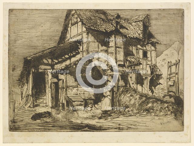 The Unsafe Tenement, 1858. Creator: James Abbott McNeill Whistler.