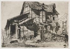 The Unsafe Tenement. One of the Twelve Etchings from Nature (The French Set), 1858. Creator: James Abbott McNeill Whistler