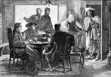 The Unwelcome Guest, drawn by J. A. Pasquier, 1872. Creator: Unknown