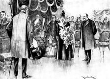 The Unveiling by the Princess of Wales of a portrait of Lord Colville of Culross..., 1898. Creator: Unknown