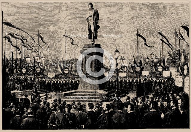 The unveiling of the Pushkin monument in Moscow on June 6, 1880, 1880.