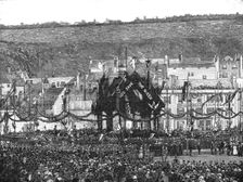 'The Unveiling of the Queen's Statue in Jersey 1890. Creator: Unknown